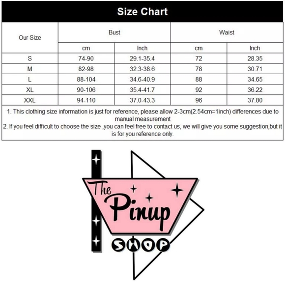 Pin Up Rockabilly Short Sleeve Off Shoulder Top - Picture 6 of 7